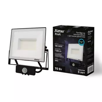 Прожектор уличный IP65 светодиодный с датчиком движения Ritter PROFI 53423 9