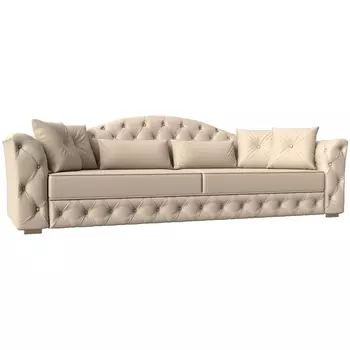 Прямой диван Артис НПБ (Экокожа/Бежевый) Лига Диванов 120347