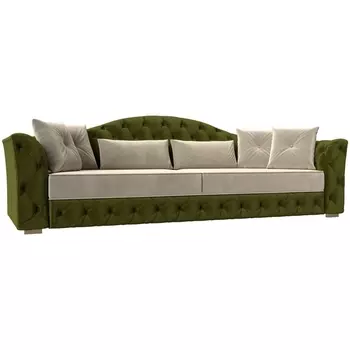 Прямой диван Артис НПБ (Микровельвет/Бежевый) Лига Диванов 120357