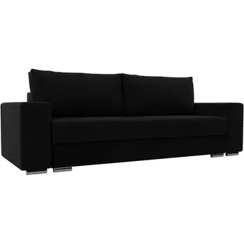 Прямой диван Дрезден (микровельвет черный) Лига Диванов 113007