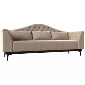 Прямой диван Флорида (велюр бежевый) Лига Диванов 112332