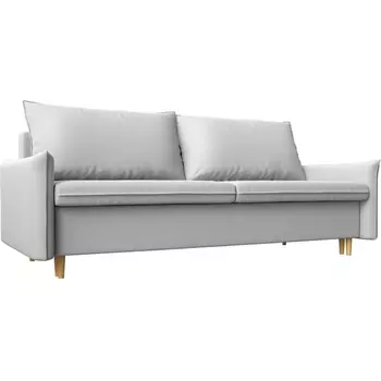 Прямой диван Хьюстон (экокожа белая) Лига Диванов 100736