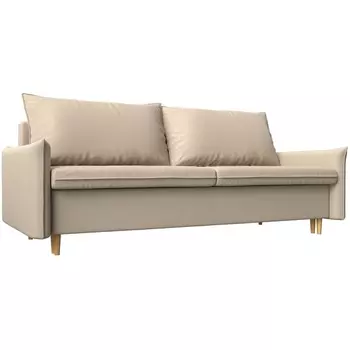 Прямой диван Хьюстон (экокожа бежевая) Лига Диванов 100735