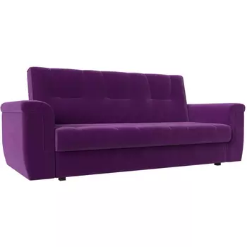 Прямой диван Эллиот (микровельвет фиолетовый) Лига Диванов 107476