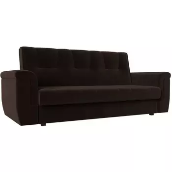 Прямой диван Эллиот (микровельвет коричневый) Лига Диванов 107472