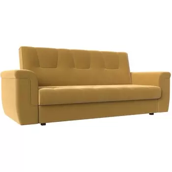 Прямой диван Эллиот (микровельвет желтый) Лига Диванов 107466