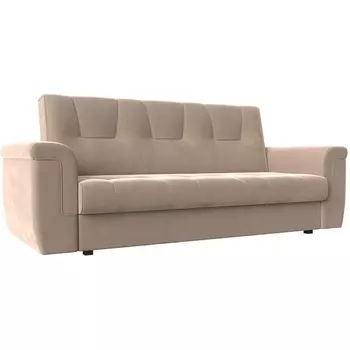 Прямой диван Эллиот (велюр бежевый) Лига Диванов 107447