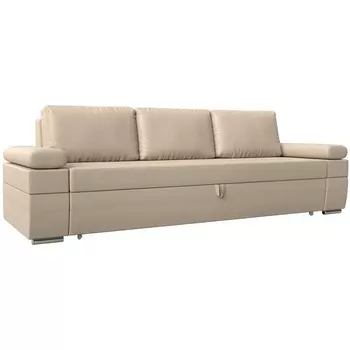 Прямой диван Канкун (Экокожа/Бежевый) Лига Диванов 118299