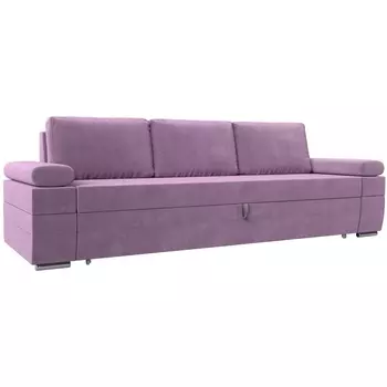Прямой диван Канкун (Микровельвет/Фиолетовый) Лига Диванов 118278