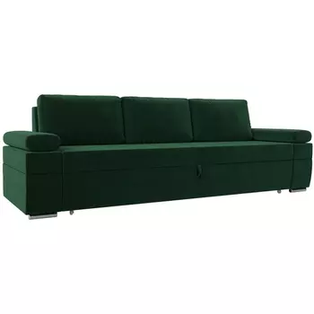 Прямой диван Канкун (Велюр/Зеленый) Лига Диванов 118255