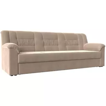 Прямой диван Карелия (велюр бежевый) Лига Диванов 113314