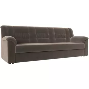 Прямой диван Карелия (велюр коричневый) Лига Диванов 113318