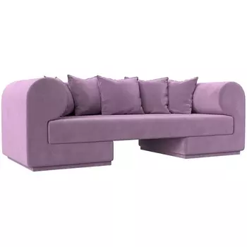 Прямой диван Кипр (микровельвет сиреневый) Лига Диванов 116296