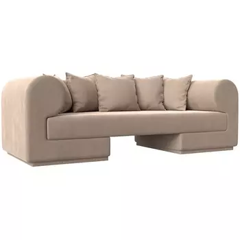 Прямой диван Кипр (велюр бежевый) Лига Диванов 116258