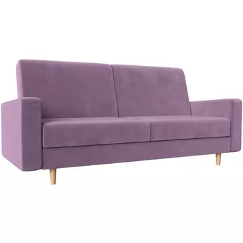 Прямой диван книжка Бонн (микровельвет сиреневый) Лига Диванов 111774
