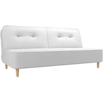 Прямой диван книжка Портленд (экокожа белая) Лига Диванов 108755