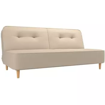 Прямой диван книжка Портленд (экокожа бежевая) Лига Диванов 108754