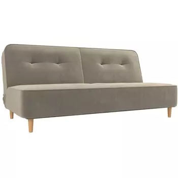 Прямой диван книжка Портленд (микровельвет бежевый) Лига Диванов 108743