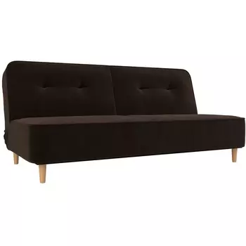 Прямой диван книжка Портленд (микровельвет коричневый) Лига Диванов 108747