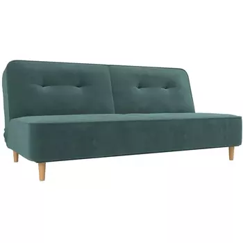 Прямой диван книжка Портленд (велюр бирюзовый) Лига Диванов 108736