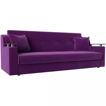 Прямой диван книжка Сенатор (микровельвет фиолетовый) Лига Диванов 100616