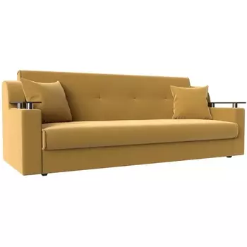 Прямой диван книжка Сенатор (микровельвет желтый) Лига Диванов 107334