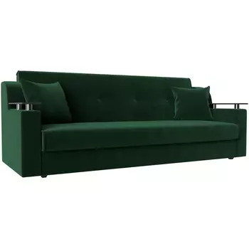 Прямой диван книжка Сенатор (велюр зеленый) Лига Диванов 100621