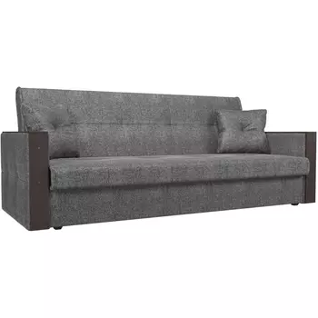 Прямой диван книжка Валенсия (рогожка серая) Лига Диванов 100609