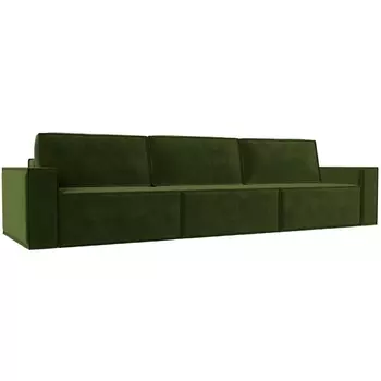 Прямой диван Куба лонг (Микровельвет/Зеленый) Лига Диванов 116873