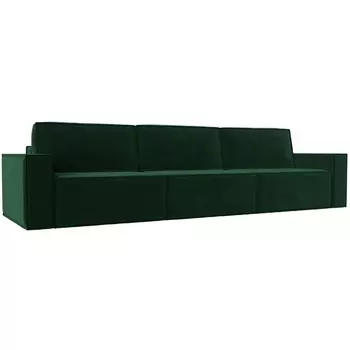 Прямой диван Куба лонг (Велюр/Зеленый) Лига Диванов 116865