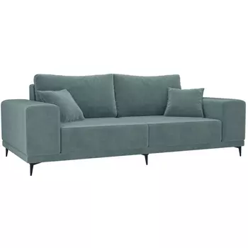 Прямой диван Льюес (велюр бирюзовый) Лига Диванов 108594