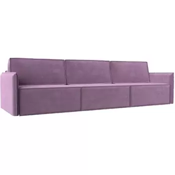 Прямой диван Либерти лонг (Микровельвет/Фиолетовый) Лига Диванов 116903