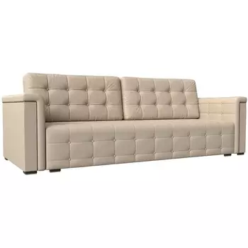 Прямой диван Лига-002 (Экокожа/Бежевый) Лига Диванов 117099