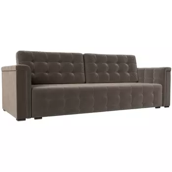 Прямой диван Лига-002 (Велюр/Коричневый) Лига Диванов 117081