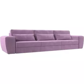 Прямой диван Лига-008 Long (Микровельвет/Фиолетовый) Лига Диванов 119064