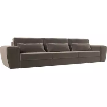 Прямой диван Лига-008 Long (Велюр/Коричневый) Лига Диванов 119012