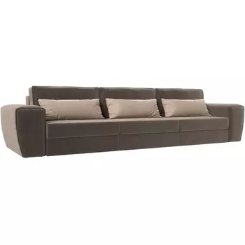 Прямой диван Лига-008 Long (Велюр/Коричневый) Лига Диванов 119015