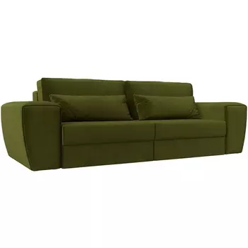 Прямой диван Лига-008 (Микровельвет/Зеленый) Лига Диванов 118603