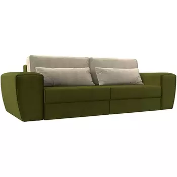 Прямой диван Лига-008 (Микровельвет/Зеленый) Лига Диванов 118605