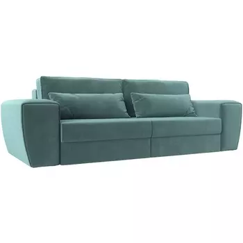 Прямой диван Лига-008 (Велюр/Бирюзовый) Лига Диванов 118559