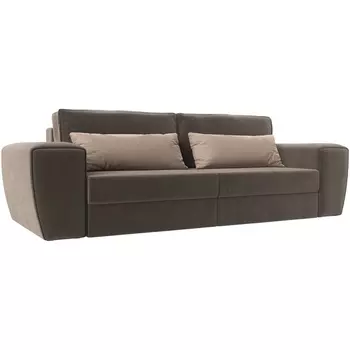 Прямой диван Лига-008 (Велюр/Коричневый) Лига Диванов 118575