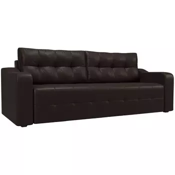 Прямой диван Лиссабон (Экокожа/Коричневый) Лига Диванов 117498