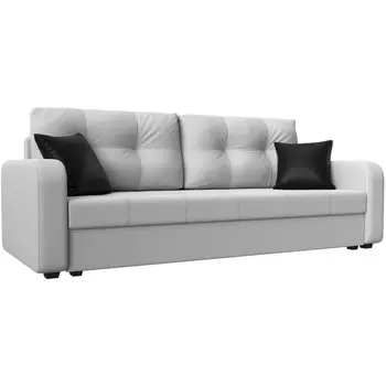 Прямой диван Ливерпуль Лайт (Экокожа/Белый) Лига Диванов 117207