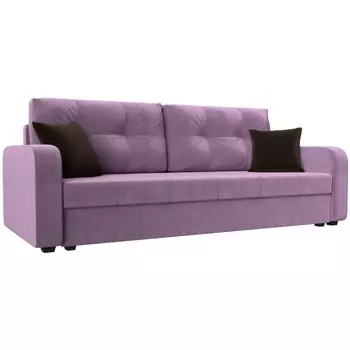 Прямой диван Ливерпуль Лайт (Микровельвет/Фиолетовый) Лига Диванов 117198