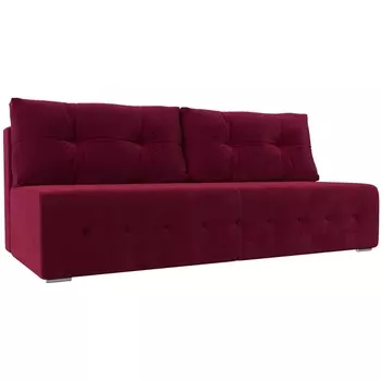 Прямой диван Лондон (микровельвет бордовый) Лига Диванов 116174