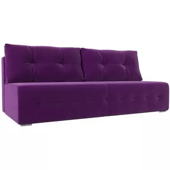 Прямой диван Лондон (микровельвет фиолетовый) Лига Диванов 100635