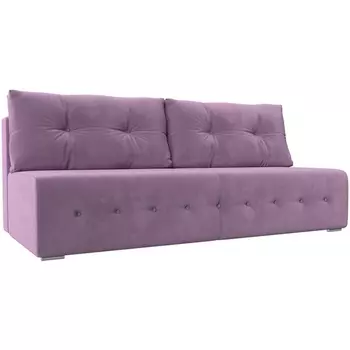 Прямой диван Лондон (микровельвет сиреневый) Лига Диванов 116177