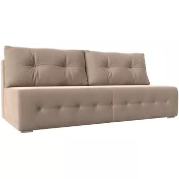 Прямой диван Лондон (велюр бежевый) Лига Диванов 100638