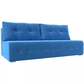 Прямой диван Лондон (велюр голубой) Лига Диванов 100643