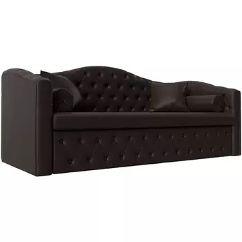 Прямой диван Мечта (экокожа коричневая) Лига Диванов 112873